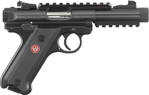 Ruger Mark IV Tactical .22 Long Rifle Pistol with 4.4-Inch Threaded Barrel and Adjustable Sights