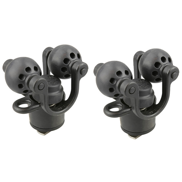 RAM Mounting Systems 2-Pack RAM Roller-Ball Paddle & Accessory Holder for Kayak Tracks