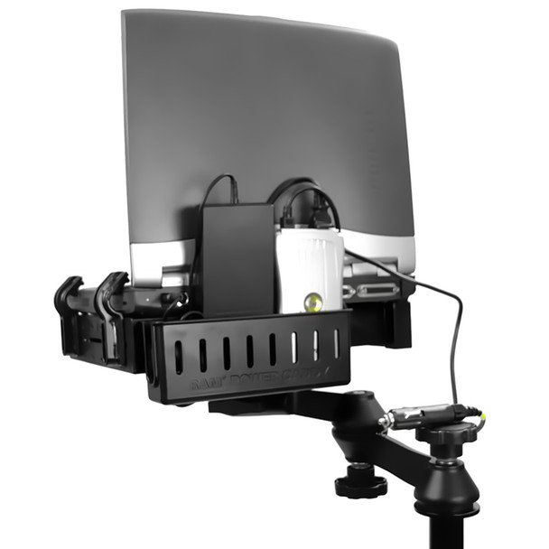 RAM Mounting Systems RAM-234-5U Laptop Power Supply Caddy for Secure Power Storage and Peripherals