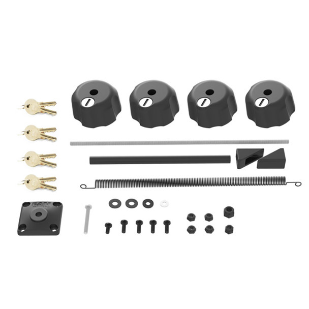 RAM Mounting Systems Safe-N-Secure Locking Kit for RAM Tough-Tray and Swing Arms (Part Number RAM-234-LKU)