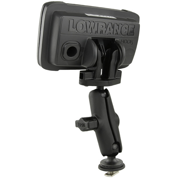 RAM Mount Fishfinder Mount for Lowrance Hook2 Series - 1 Inch Track Mount