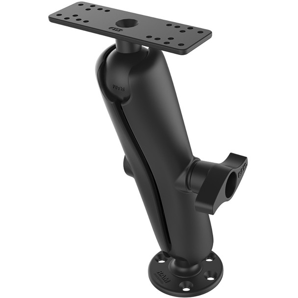 RAM Mounting Systems RAM-D-115-E Universal D Size Ball Mount with Long Arm for 9-12 Inch Fishfinders and Chartplotters
