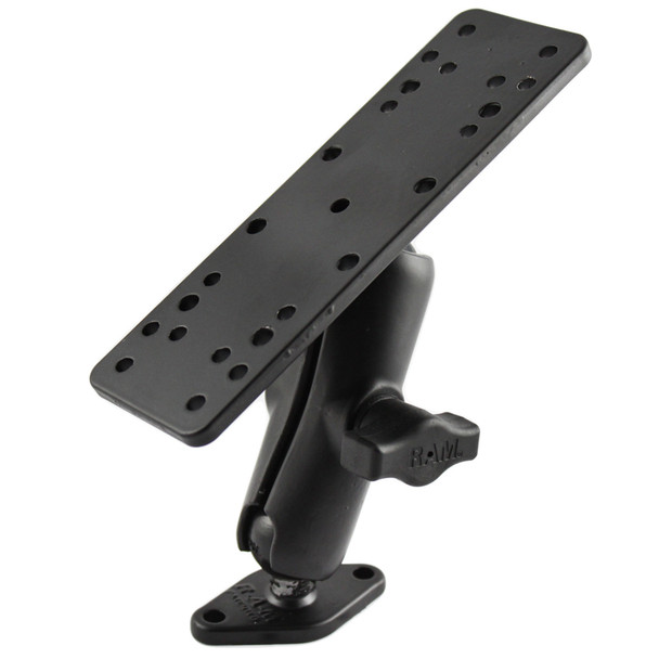 RAM Mounting Systems 1-Inch Ball Mount with 6.25 x 2-Inch Rectangle and Diamond Bases