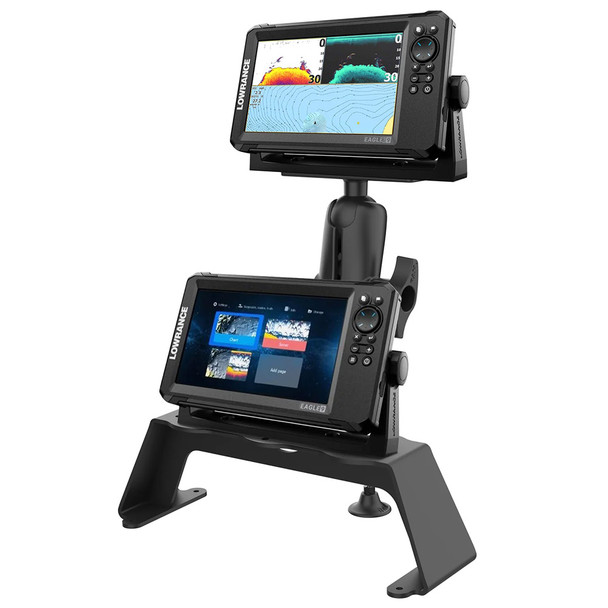 RAM Mounting Systems RAM-FF1-D-115 Fishfinder Deck Kit with Single Marine Electronic Mount