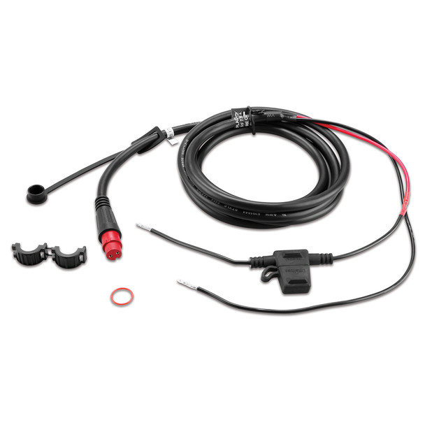 Garmin Threaded Power Cable for GLS 10 - 6 ft Marine Power Cord with Locking O-Ring