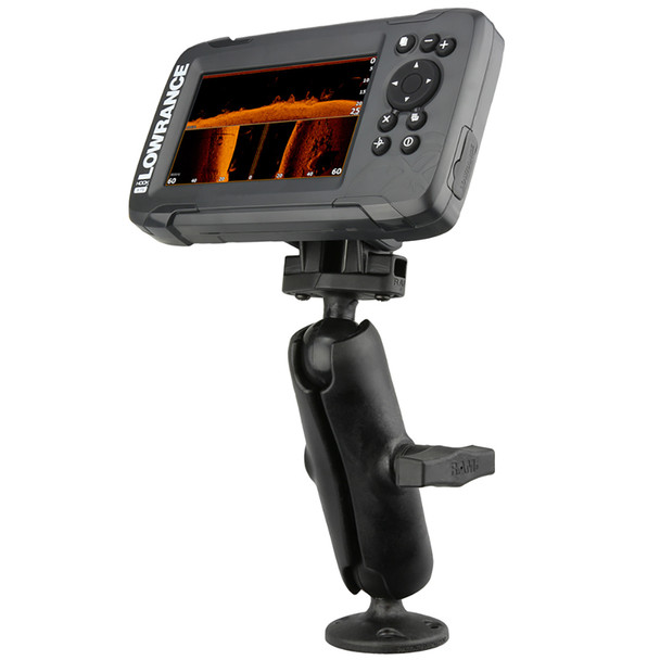 RAM Mount C Size 1.5-inch Fishfinder Mount for Lowrance Hook2 Series - Durable Marine-Grade Aluminum
