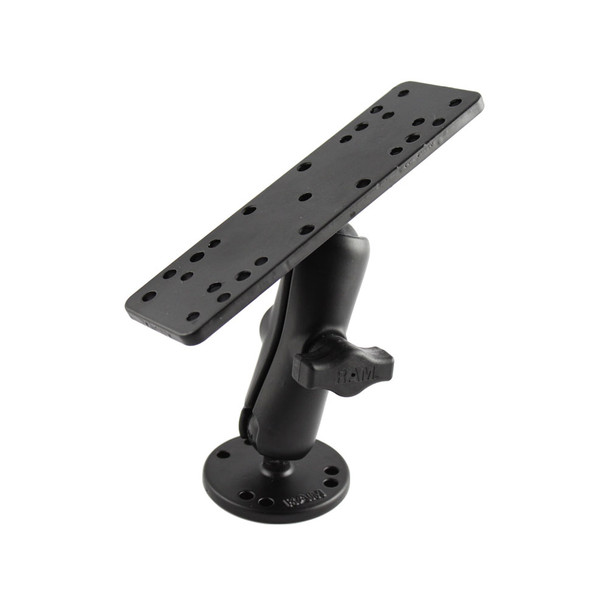 RAM Mounting Systems RAM-B-111U Marine Electronics Mount with 1-Inch Ball and 6.25 x 2-Inch Rectangular Base