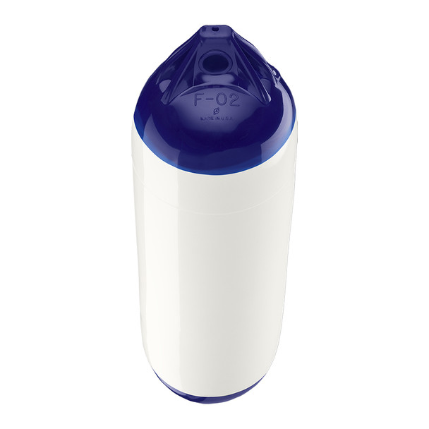 Polyform U.S. F-02 Twin Eye Fender 7.5" x 26" - White for 20-30 ft Boats