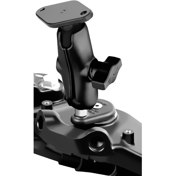 RAM Mounting Systems Fork Stem Motorcycle Base with Double Socket Arm and Diamond Adapter – Part RAM-B-176U