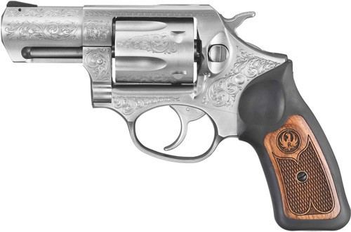 Ruger SP101 Premier .357 Magnum Revolver with 2.25" Stainless Barrel and Engraved Frame