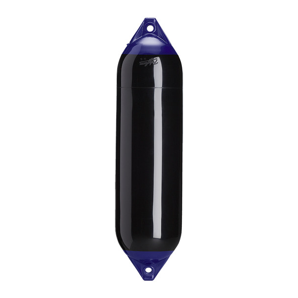 Polyform U.S. F-6 Twin Eye Fender 11 inch x 42 inch - Black for 35 to 50 ft Boats
