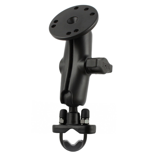 RAM Mounting Systems Handlebar U-Bolt Base with 2.5-Inch Round Base for Secure Mobile Device Mounting