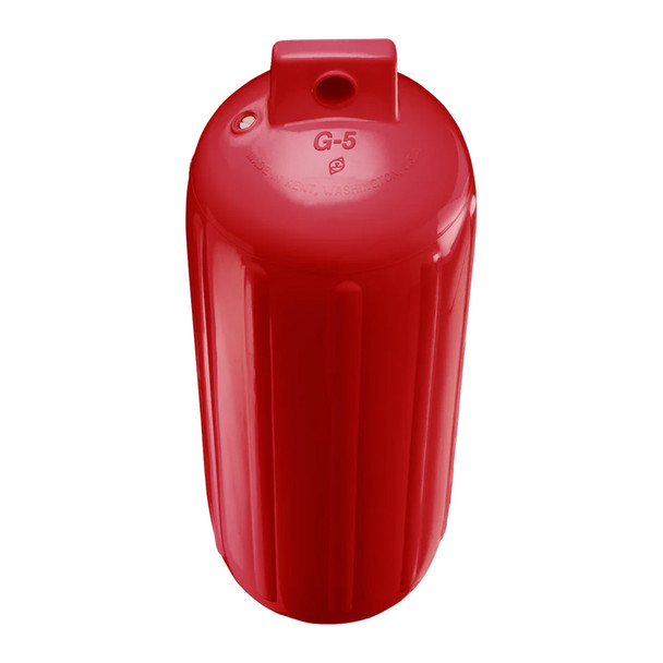 Polyform U.S. G-5 Twin Eye Fender 8.8 x 26.8 inches - Classic Red for 25-35 ft Boats