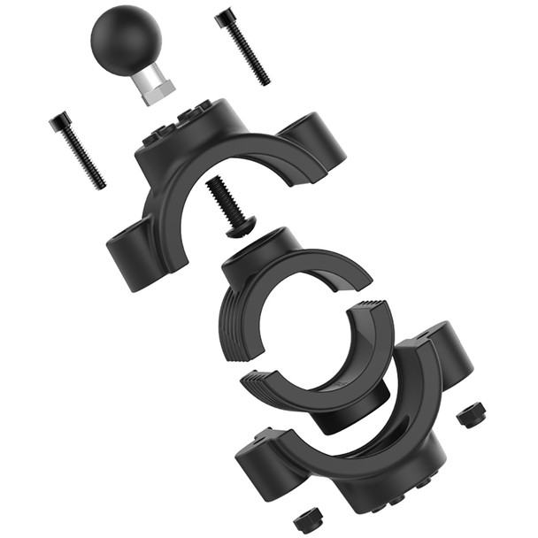 RAM Mounting Systems Torque 1-1/2 to 2-Inch Diameter Rail Base with 1-Inch Ball