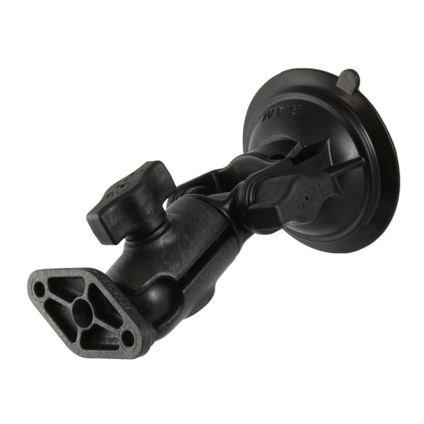 RAM Mounting Systems Twist-Lock Composite Suction Cup Mount with Diamond Plate, Part RAP-B-104-224U