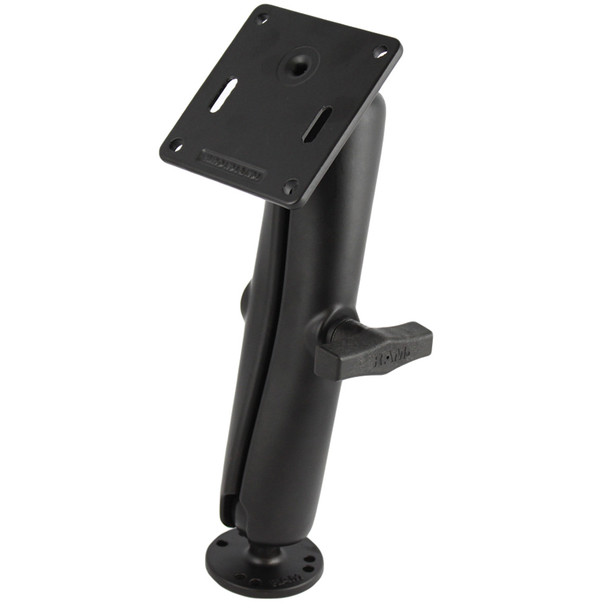 RAM Mounting Systems 1.5-Inch Diameter Ball Mount with Long Double Socket Arm and Versatile Base Options
