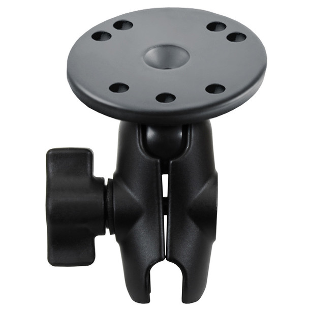RAM Mounting Systems RAM-B-103U-A Short Double Socket Arm with 2.5-Inch Round Base