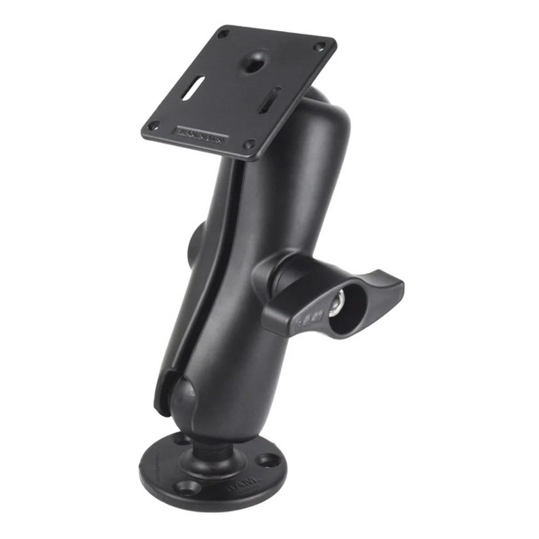RAM Mounts RAM-D-101U-MI1-2461 Double Ball Mount with 75x75mm VESA Plate and Jam Nut for Versatile Device Mounting