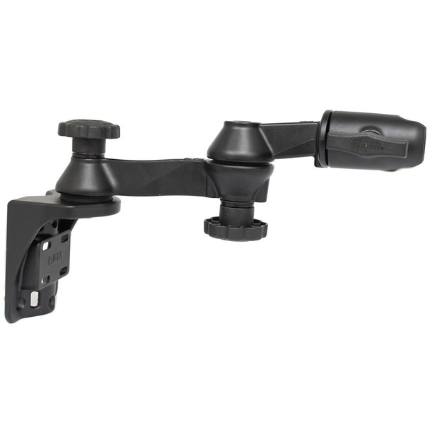 RAM Mounts Vertical Mounting Base with Double 6-Inch Swing Arm and Swivel Socket for 1.5-Inch Balls