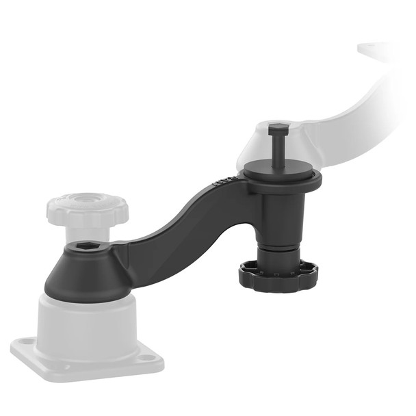 RAM Mounting Systems 6-Inch Curved Extension Swing Arm for Horizontal and Vertical Mounts