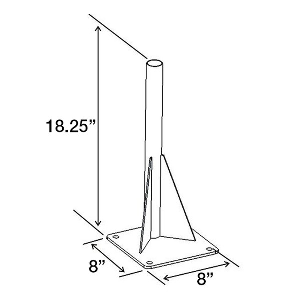 RAM Mounting Systems RAM-VBD-122 Universal Drill-Down Laptop Mount Base