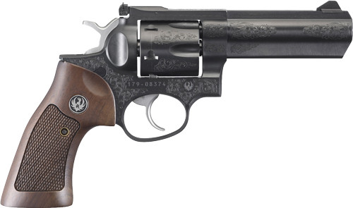 Ruger GP100 Deluxe 4-Inch Engraved Revolver in 357 Magnum / 38 Special