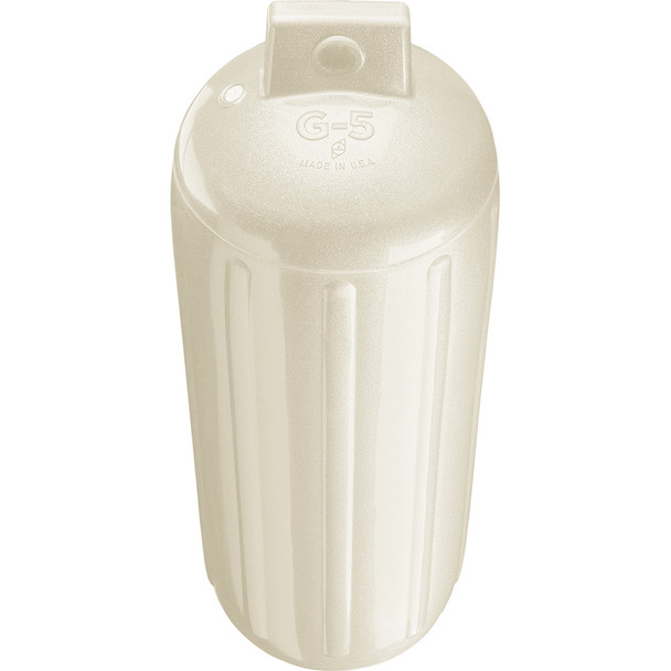Polyform G-5 Twin Eye Fender 8.8 x 26.8 inches in Metallic White by Polyform U.S.