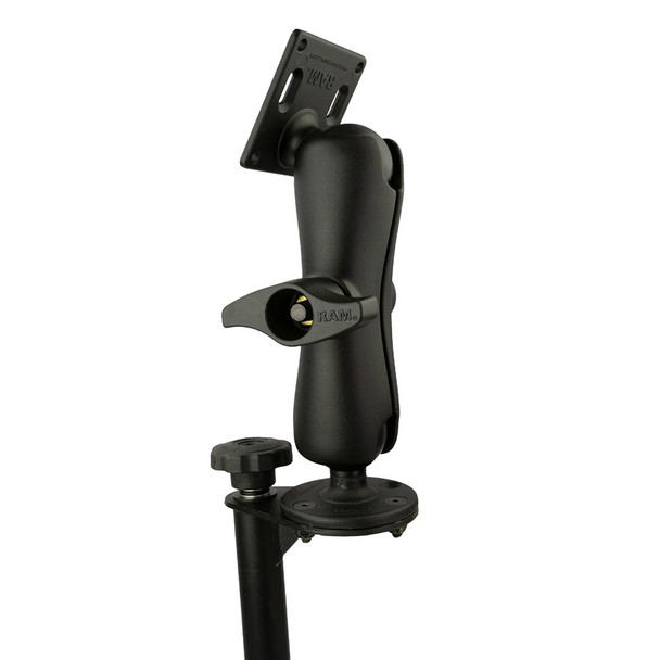 RAM Mounting Systems Tele-Pole with 12-Inch and 18-Inch Poles and 75mm VESA Mount