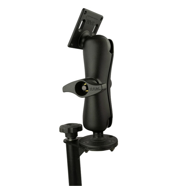 RAM Mounting Systems 8-Inch Upper Flange Pole with D Size 75x75mm VESA Mount for Mobile Office Setup