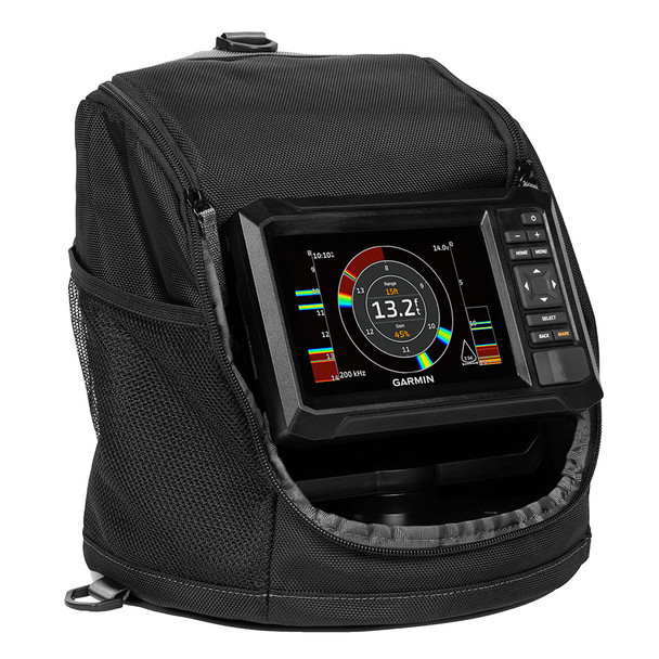 Garmin ECHOMAP UHD2 Keyed 5-Inch cv Ice Fishing Bundle with Dual Beam-IF Transducer