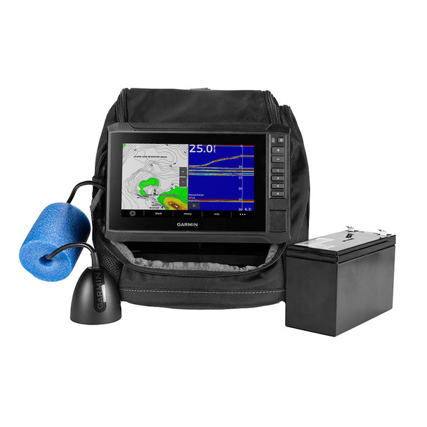 Garmin ECHOMAP UHD2 7" SV Ice Fishing Bundle with Chartplotter and GT10HN-IF Transducer