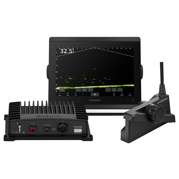 Garmin LiveScope Plus Ice House System with GPSMAP 8610xsv Chartplotter and Transducer