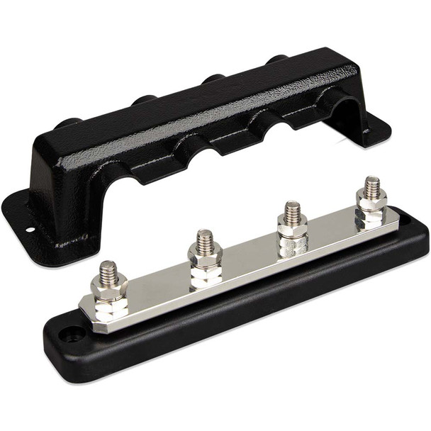 Victron Energy VBB125040010 Busbar 250A 4-Pole with Cover and 5/16" Terminals