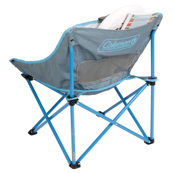 Coleman Kickback Breeze Chair in Blue with Steel Frame and Portable Design