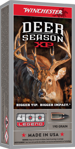 Winchester Ammunition Deer XP 400 Legend - Polymer Tipped Hunting Cartridges