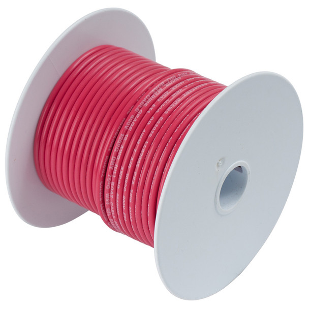 Ancor Red 16 AWG Tinned Copper Wire - 250 Feet for Marine and Automotive Applications