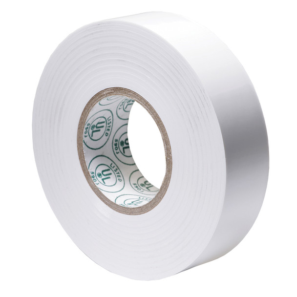 Ancor Premium Electrical Tape 3/4" x 66' White for General Electrical Applications