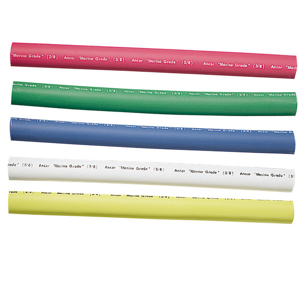 Ancor Adhesive Lined Heat Shrink Tubing - 5-Pack, 6 Inches, 12 to 8 AWG, Assorted Colors