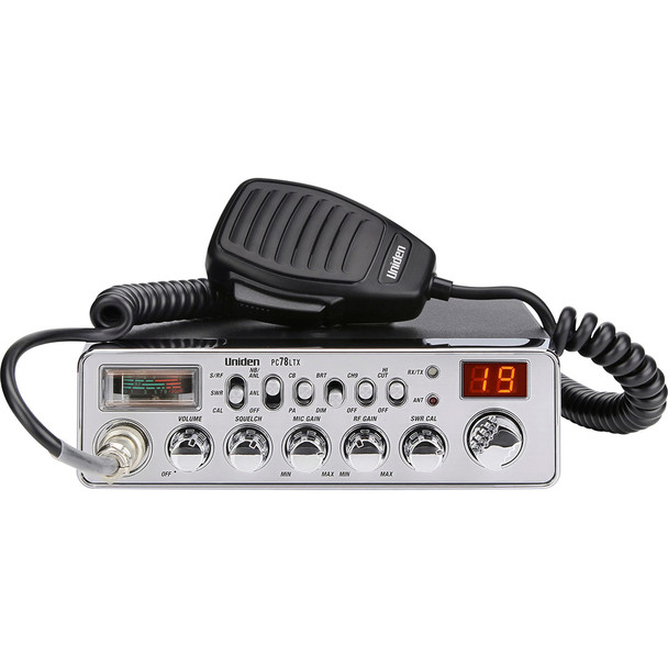 Uniden PC78LTX CB Radio with Integrated SWR Calibration and 40-Channel Operation