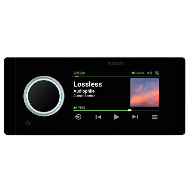 Fusion Apollo MS-RA800 Marine Stereo with High-Resolution Wi-Fi Streaming and Advanced Sound Features