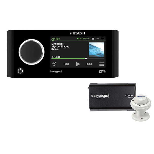 <p><strong>Apollo MS-RA770 Touchscreen AM/FM/BT/SiriusXM Stereo with SiriusXM SXV300 Connect Tuner  Marine/RV Antenna</strong></p><p>This kit combines Fusions MS-RA770 stereo with SiriusXMs SXV300 Connect Tuner and Marine/RV Antenna</p><p><strong>...