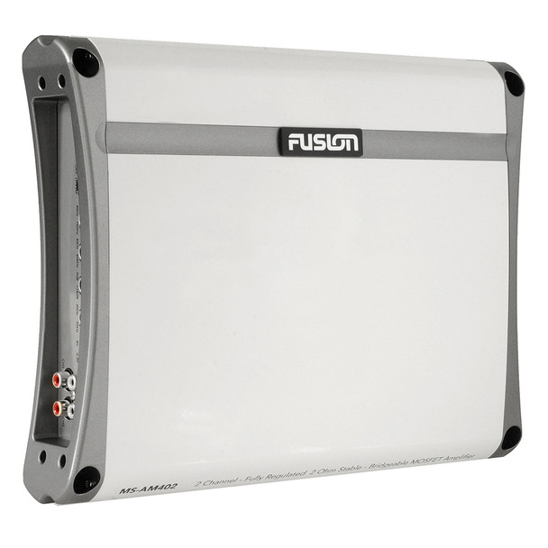 Fusion MS-AM402 2-Channel Marine Amplifier – 400W Power for Boats and Marine Audio Systems