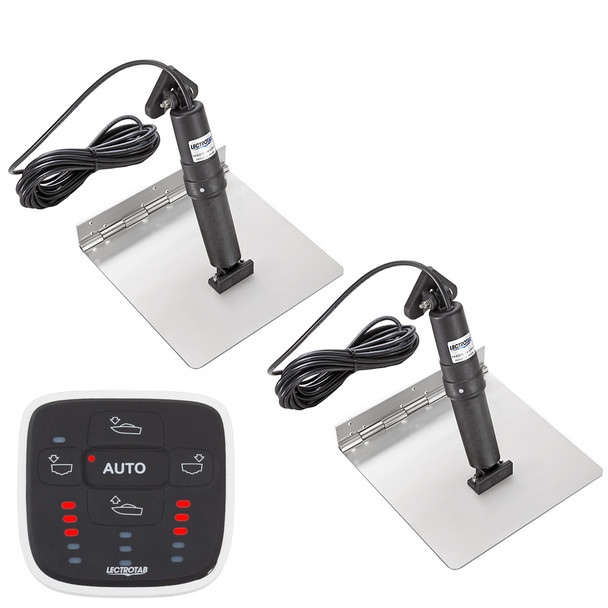 Lectrotab XKA Stainless Steel Trim Tab Kit with ALC-1 Control – 12 x 9 inches