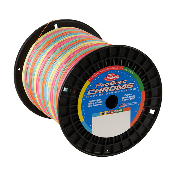 Berkley Prospec Chrome 5 x 20 Metered Braid - 100 lb Test, 3000 yards