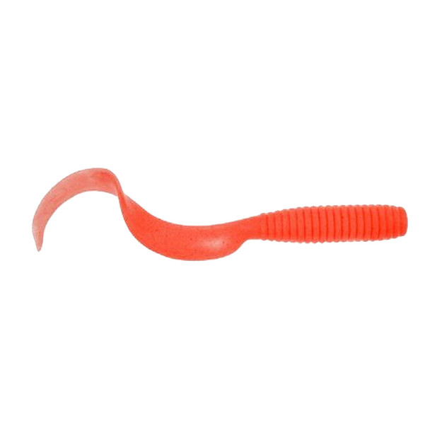 Berkley Gulp! Saltwater Grub - 4-Inch Salmon Red — Effective Soft Bait for Saltwater Fishing