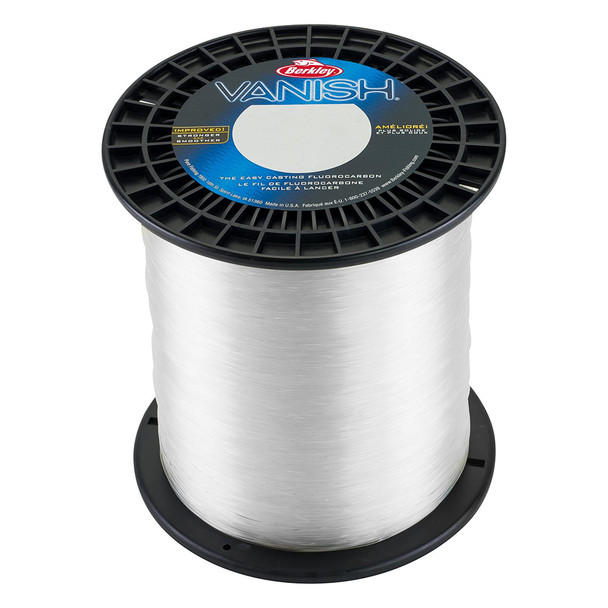 Berkley Vanish Fluorocarbon Line 40lb - 2000 Yards Clear, Easy-Casting and High Strength