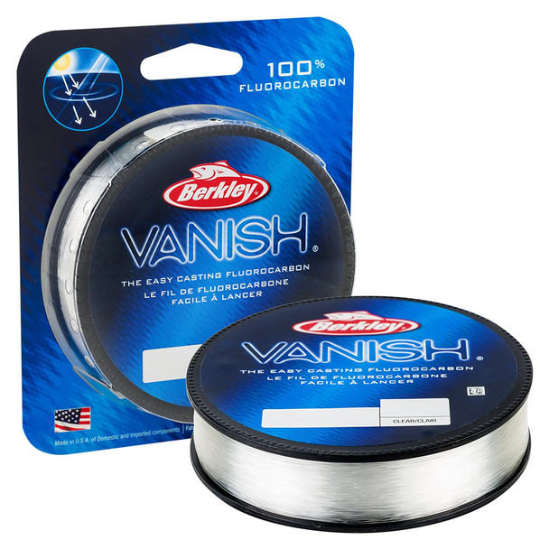 Berkley Vanish Fluorocarbon Line - 12lb Test, 250 Yards, Clear