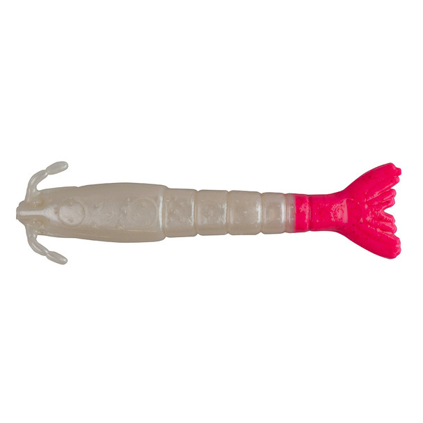 Berkley Gulp! Saltwater Shrimp 3" Pearl White/Pink - Effective Soft Bait for Saltwater Fishing