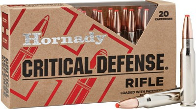 Hornady Critical Defense .223 Remington Polymer Tipped 73 Grain Ammunition, 20 Rounds per Box