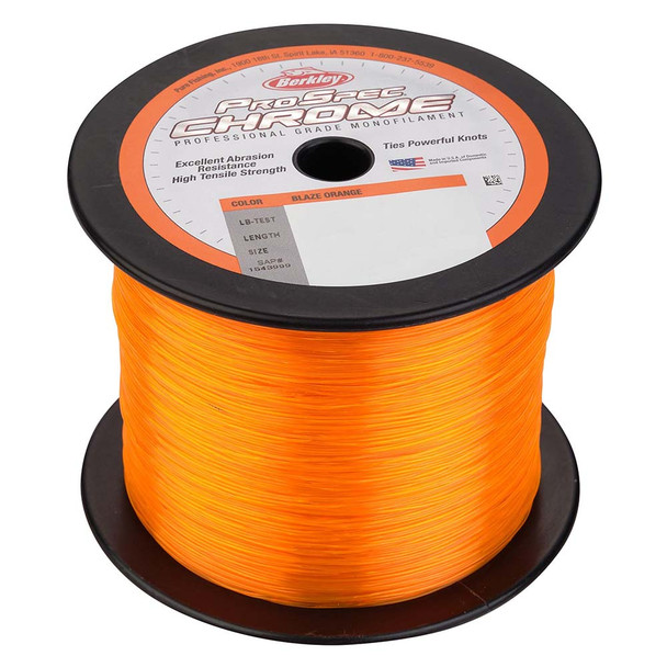 Berkley ProSpec Chrome Blaze Orange Microfilament Fishing Line 12 lb, 1000 yards PSC1B12-80